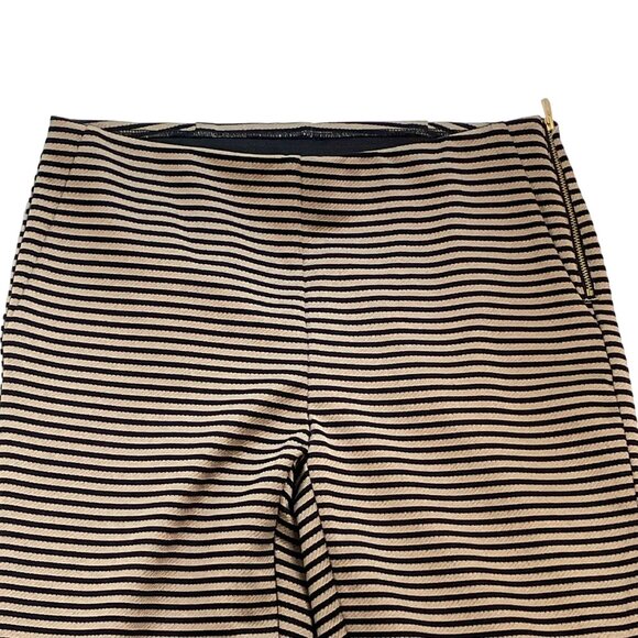 Chicos Black Label Ankle Pants Black Gold Stripes Size 0 US Size S u - Picture 2 of 12